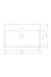 KAREN BANYO SKY 50 CM, DOLAP UYUMLU SERAMİK LAVABO 