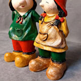 Uretti - Funda 1603 - 9392 El Yapımı Sevimli Bahçe Cüceleri - Kahverengi