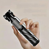 Mini Selfie Çubuğu Tripod Telefon Standı Kablosuz Bluetooth Kumanda Dayanıklı Tripod ve Monopod