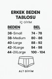 Erkek %100 Pamuk Beyaz Uzun İç Çamaşırı Diz Boyu Boxer Şort - 2630