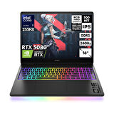 HP Omen Max 16-AH0014NT Ultra 7-255HX 16-GBDDR5 512 GBSSD RTX5080 (16GB-GDDR7) 16" 240Hz 2K WQXGA Freedos Gaming Notebook B8SQ9EAHMF17