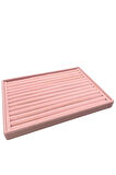 Yerli Süet Pembe Sosisli Yüzük Stand Kutu (Aydındecor)