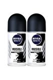 Invısıble Black&whıte Power Roll On Deodorant 50 ml Erkek 2'li