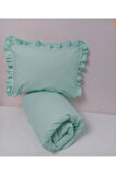 Ege HOME Decoration&Accessories Ege Home Bebek Yorgan Ve Fırfırlı Yastık Kılıfı Seti 