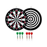İĞNELİ ÇİFT TARAFLI DART TAHTASI BÜUÜK BOY 37 CM 6 OK SPOR AKTİVİTE OYUNCAK