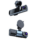 3.16" TFT EKRAN ÇİFT KAMERALI GPS MODÜLLÜ HD ARAÇ KAMERASI DVR (128GB DESTEKLİ)