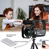 ORDRO 4K IR Gece Görüşü 1080P 60FPS Dijital WiFi Video Kamera Kaydedici