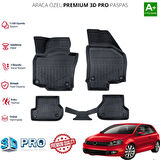 GOLF 6 ARACA ÖZEL 3D PASPAS 2008 2009 2010 2011 2012