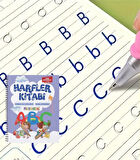 Harfleri Öğreten Oluklu (Kabartmalı) Kitabı | Sihirli Yazı Defterleri | Çocuk Aktive Eğitici Kitap