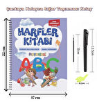 Harfleri Öğreten Oluklu (Kabartmalı) Kitabı | Sihirli Yazı Defterleri | Çocuk Aktive Eğitici Kitap