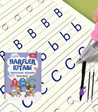 Harfleri Öğreten Oluklu (Kabartmalı) Kitabı | Sihirli Yazı Defterleri | Çocuk Aktive Eğitici Kitap