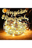 hoşgeldin ramazan kaliğrafi led ışıklı