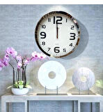 KROM MODERN DUVAR SAATİ 35X35 CM ŞIK TASARIM