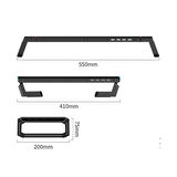 Monozone  Bilgisayar Monitör Yükseltici Laptop Sehpası RGB 4 USB Hub Yükseklik Ayarlı Monitör Standı