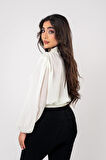 Kol Ve Bel Lastik Bağlama Detaylı Bluz BLZ630