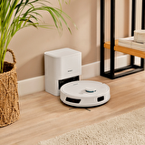 Homend Alex Laser Power 1289H Toz Hazneli Moplu Halı Tanıyan Beyaz Robot Süpürge