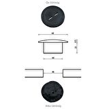 Masa Oturma Grubu Mini Usb Şarj Cihazı Siyah Adaptörsüz