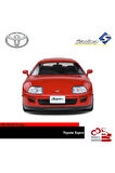 Toyota Supra 1/18 Ölçek Diecast Metal Model Araba