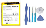 Genaral Mobile GM 8 Uyumlu Batarya Pil Sıfır Orijinal + TAMİR SETİ