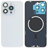 İphone 15 PRO MAX Full Arka Kapak Orijinal Arka Kemere Lensli (CAM) BEYAZ