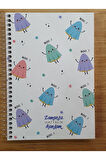 Zamansız Haftalık Ajanda 17x24cm Sert Kapak Haftalık Defter