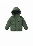 ERKEK ÇOCUK İÇ KISMI YÜNLÜ KAPÜŞONLU MONT