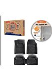 Paspas +4D Platinyum Havuzlu 5 Pcs Siyah