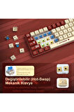 Ak680 Kırmızı Switch Hot-swap Kablolu Mekanik Oyuncu Gaming Klavye