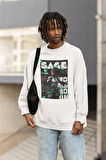 Sage Sentinel Baskılı Unisex Oversize Vallorant Sweatshirt
