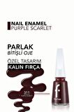 Flormar Klasik Parlak Bitişli Yüksek Pigmentli Oje - Nail Enamel- 311 Purple Scarlet New- 8682536035866