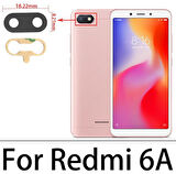 Tkgz Xiaomi Redmi 6A Arka Kamera Camı Lens Yapışkanlı