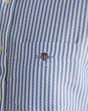GANT Erkek Mavi Regular Fit Klasik Yaka Çizgili Gömlek