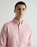 GANT Erkek Pembe Regular Fit Klasik Yaka Çizgili Gömlek
