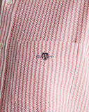 GANT Erkek Pembe Regular Fit Klasik Yaka Çizgili Gömlek