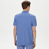 Nautica Erkek Mavi Slim Fit Kısa Kollu Polo Yaka T-Shirt