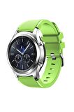 Megafox Huawei Watch Gt3 Pro 43mm Silikon Kordon Spor Çizgili Esnek Tasarım Bileklik