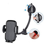 caselka® Ayarlanabilir Vakum Kilitli Cam Ve Torpidoya Takılabilen Telefon Tutucu