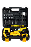 Hybrid Tech 58 V 8 Ah Metal Dişli Sistem Panasonic Akülü Darbeli Şarjlı Matkap Vidalama + 30 Pcs Set