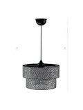 Rattan Hazeran Black Tekli Sarkıt