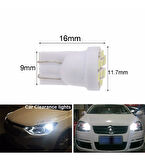 4 Adet 8 Ledli T10  Beyaz Renk