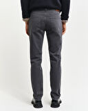 GANT Erkek Gri Slim Fit Jean