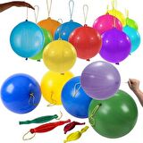 Punch Balon Lastikli Renkli Baskılı Balon - 5 Adet
