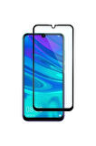 Huawei P Smart 2019 Kırılmaz Cam Tam Kaplayan Ekran Koruyucu - Siyah - Extra İnce