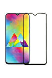 Samsung Galaxy M10 Kırılmaz Cam Tam Kaplayan Ekran Koruyucu - Siyah - Extra İnce