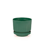 Omnipazar SO-S284 Dekoratif Tabaklı Lüks Çizgi Desenli Saksı 9 Litre