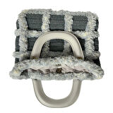 Uretti - Öznur 7392 5197 El Örgüsü Makrome ve Puffy İp El Çantası / 25 cm x 30 cm