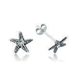 925 Ayar Gümüş Deniz Yıldızı Çivili Küpe EA1160023 (944944)