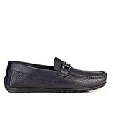 Cabani Erkek Lazer Detaylı Tokalı Loafer Günlük Ay