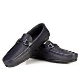 Cabani Erkek Lazer Detaylı Tokalı Loafer Günlük Ay