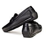 Cabani Erkek Lazer Detaylı Tokalı Loafer Günlük Ay